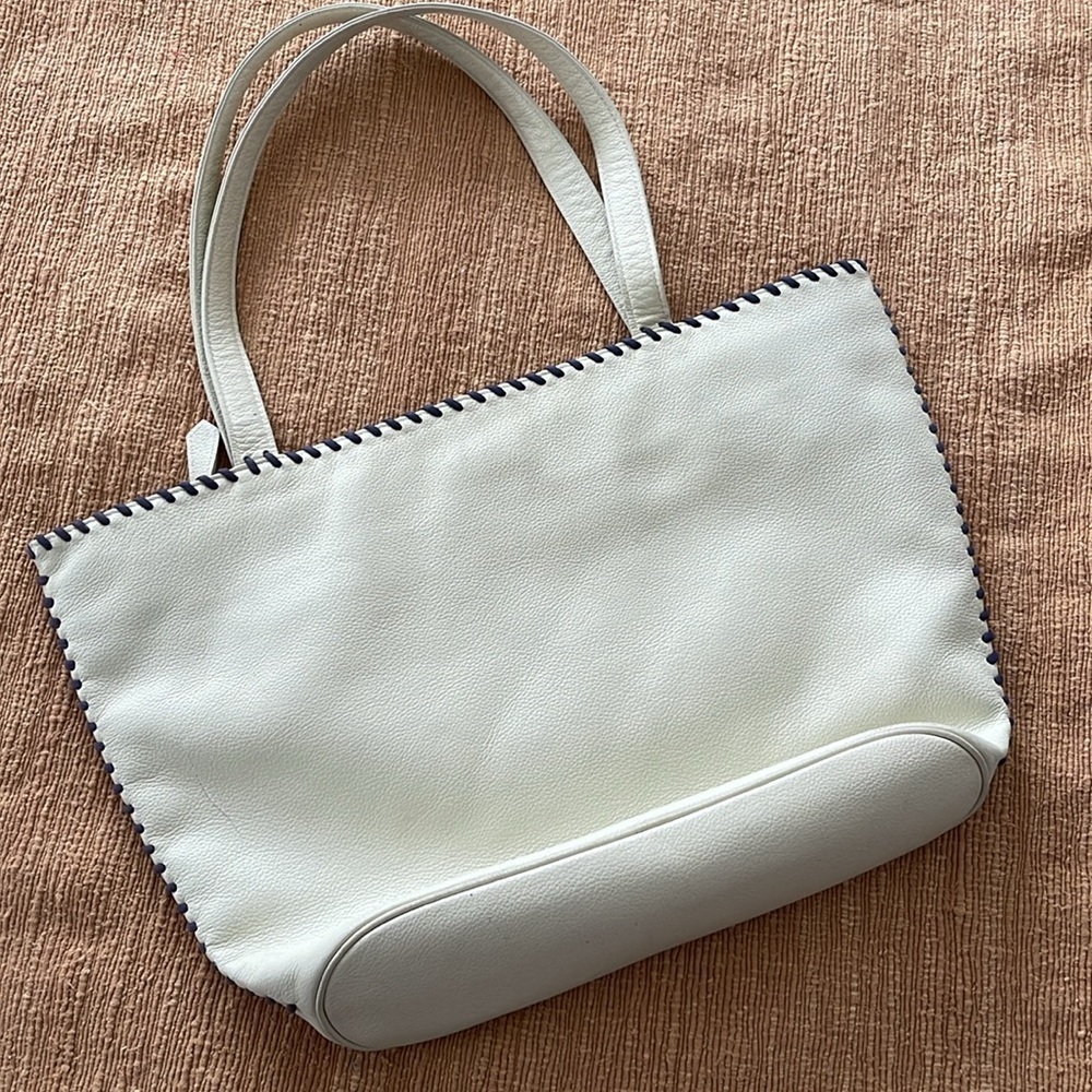 YSL Vintage Pebble Leather Tote Style With Stitching Detail Bag MA100 - Picture 4 of 12